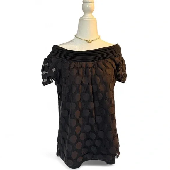 Polka Dot Y2K 2000’s Feminine Blouse Style & Co - Picture 3 of 5